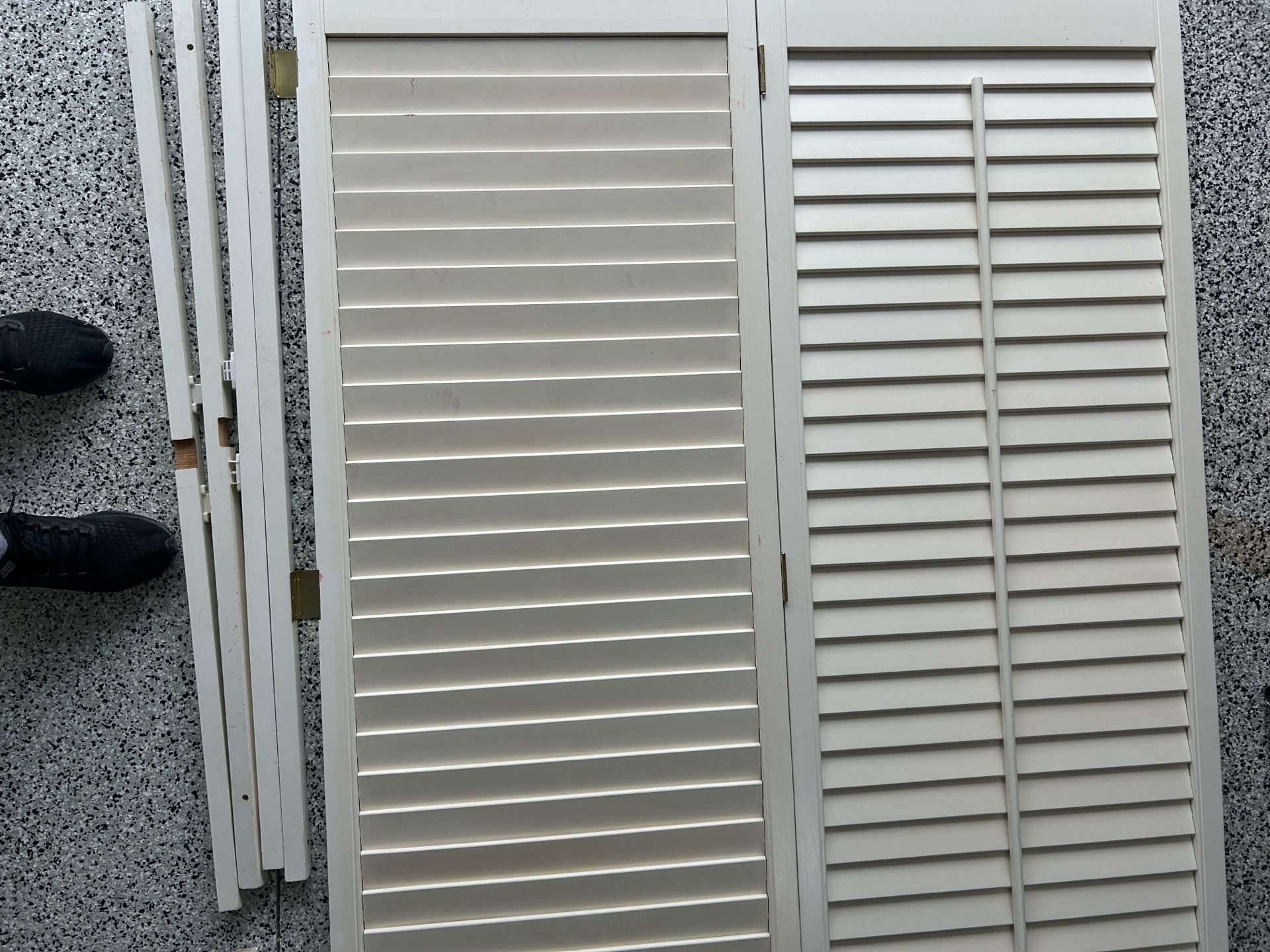 4 Real Wood Plantation Shutters with frames. High quality!!