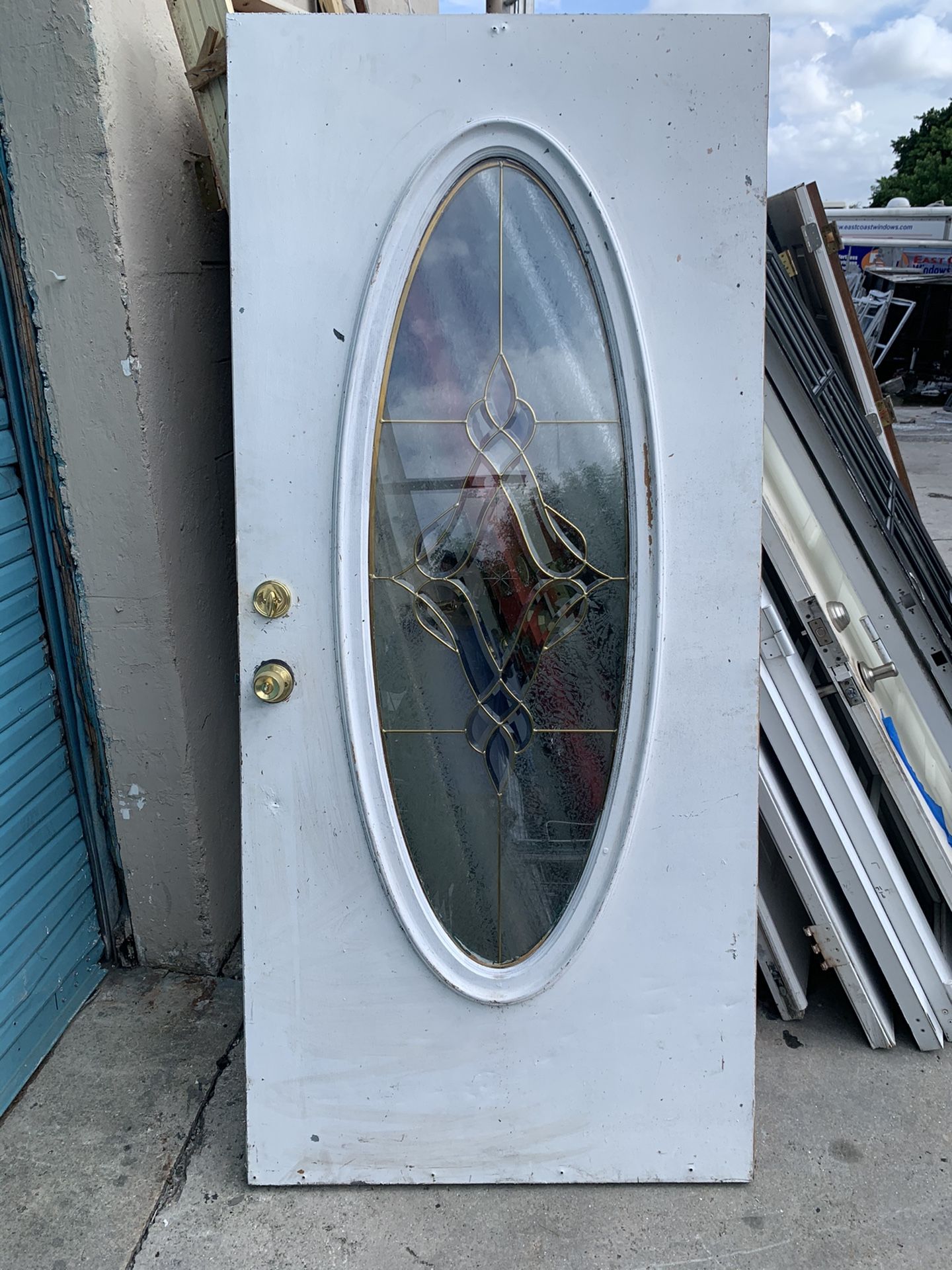 Oval glass exterior door 36x80 for Sale in Fort Lauderdale, FL OfferUp