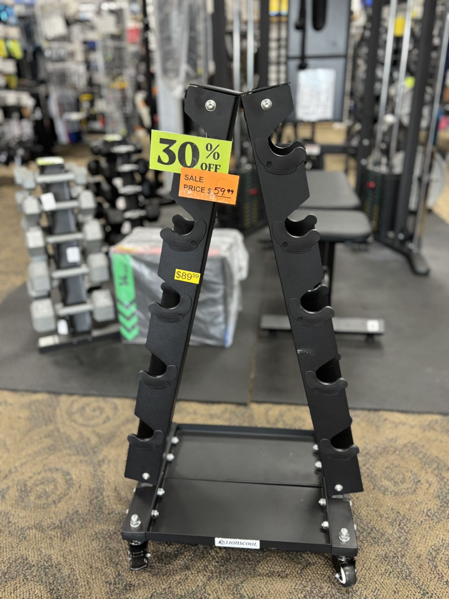 Portable A-frame Dumbbell Rack (used)