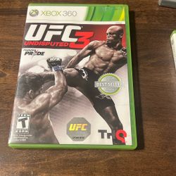 Xbox 360 UFC three game