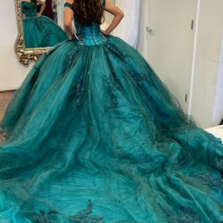 Emerald Green Quinceañera Dress By RAGAZZA