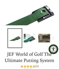 JEF Ultimate Putting System.. World Of Cup ..9’ Green W/Electric Ball Return 
