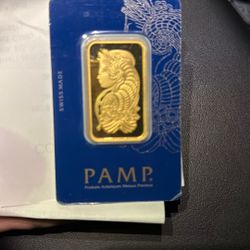 1 Oz Gold Bars 999.9