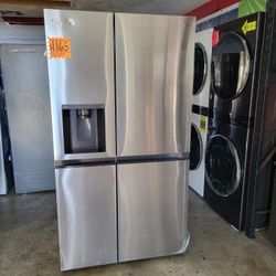 LG ThinQ Side By Side Refrigerator With Craft Ice Maker 27 Cubic Feet DI