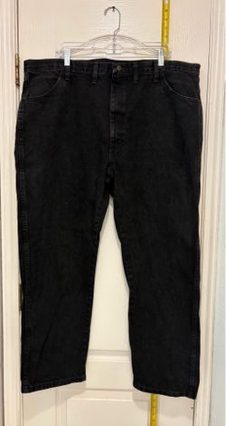 Mens Rustler Black Size Waist (44) By Length (30) Jeans