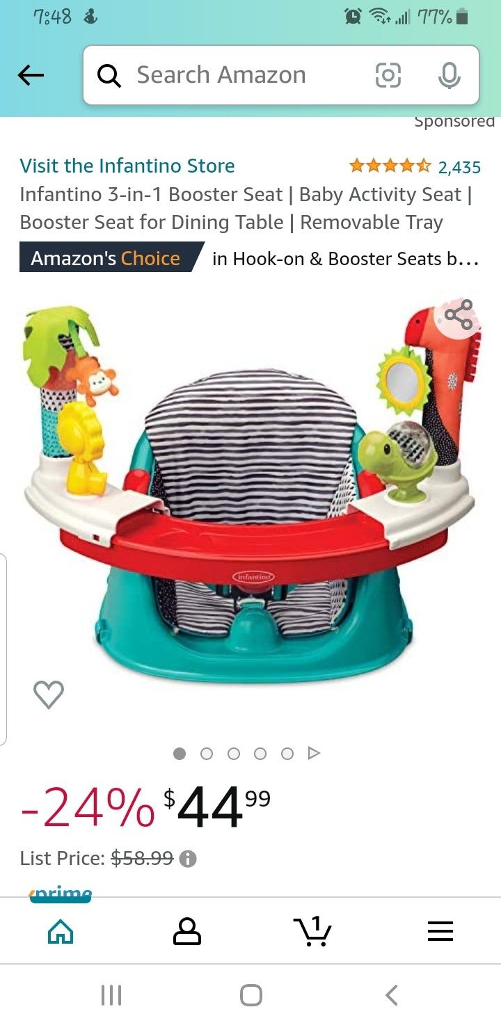 Infantino 3 In 1 Booster Seat