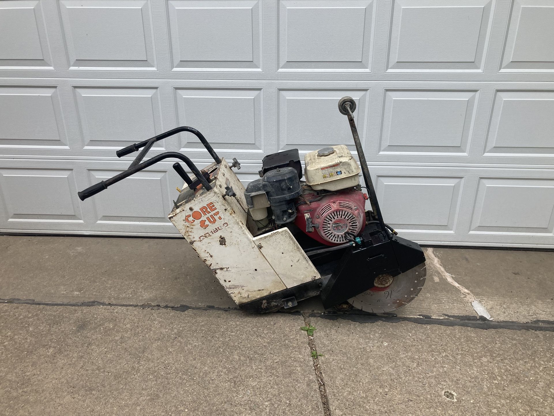 Core Cut 16” Concrete Saw Honda Gas Engine