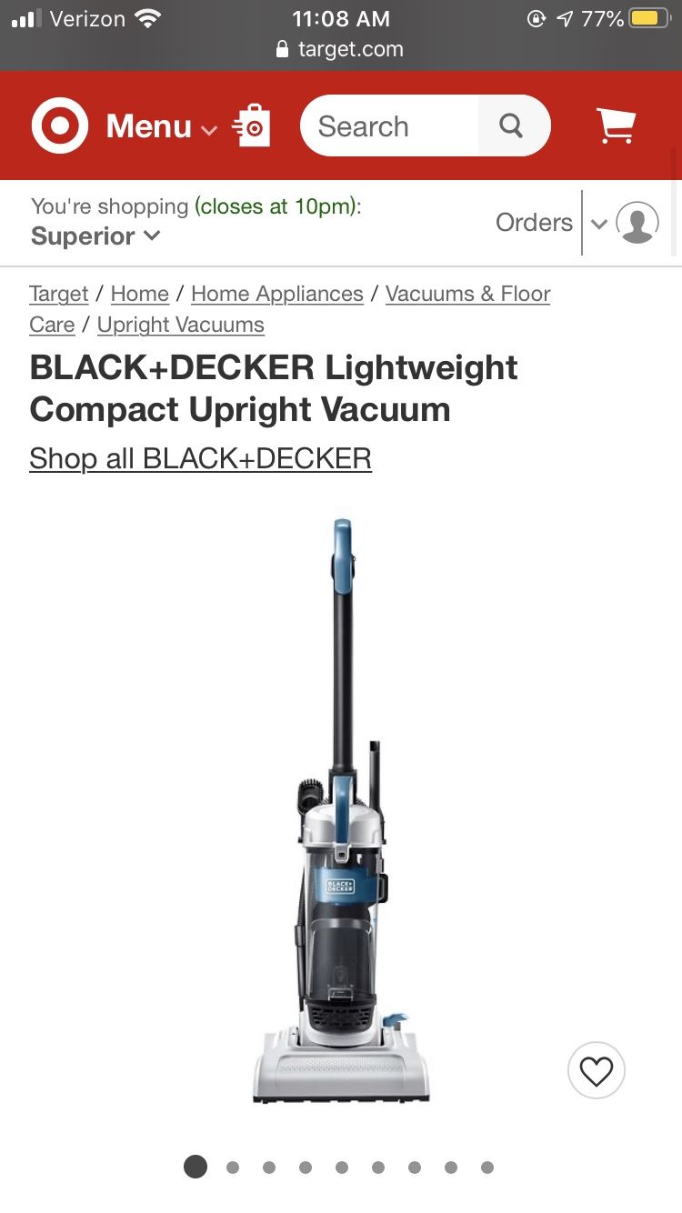 Black & Decker lightweight vacuum