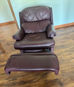Leather reclining chair