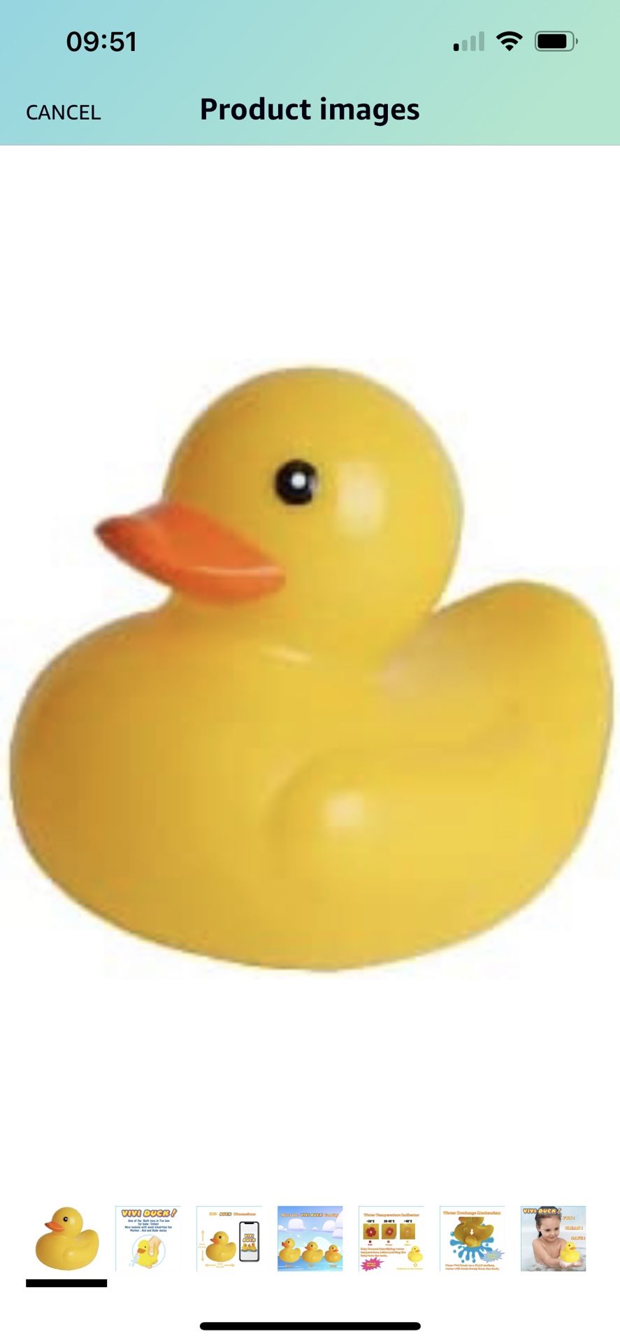 Floating Bath Ducks with Temperature Indicator for Toddlers, Safety Bathtub Rubber Shower Swimming Yellow Ducky Toy for Infant, Baby and Kids. Clean a