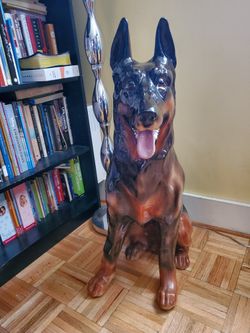 Ceramic German Shepherd A Older Lady Dog So I Don't Know The Age On It