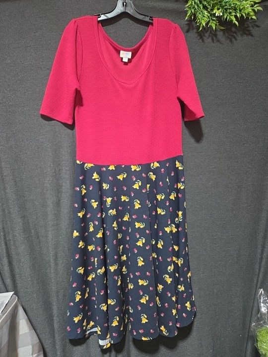 LuLaRoe Dress Sz 2x