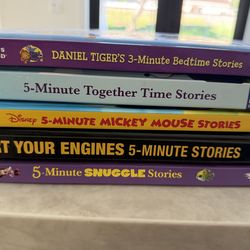 5 minute Disney Story Books -New