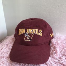 Under Armour Arizona State Sun Devils Strapback Dad Cap Hat Maroon Adult
