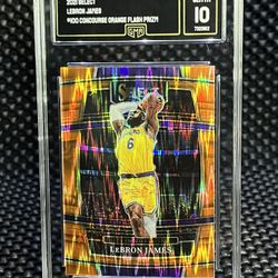 ⚡️21-22 Lebron James ORANGE Flash Prizm ⚡️