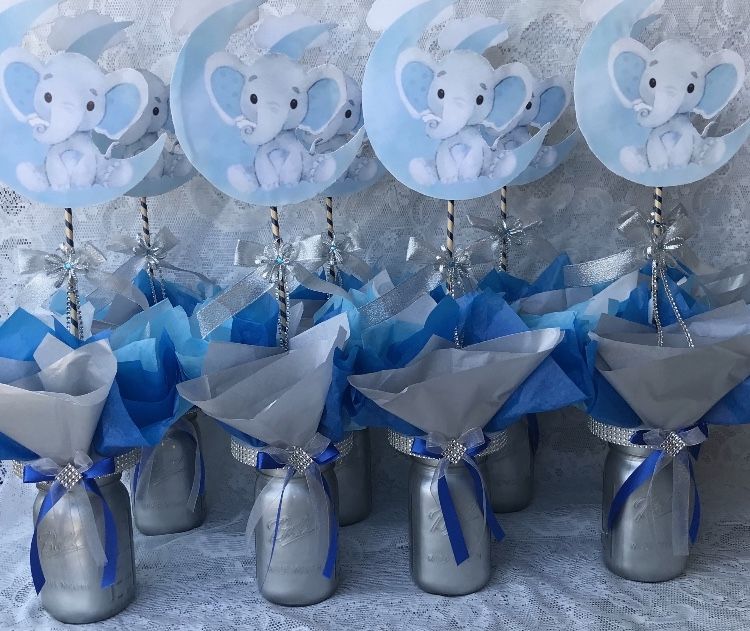Elephant Baby Shower Centerpieces