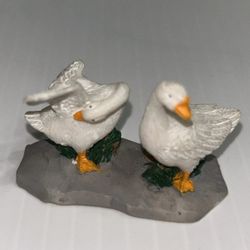Rare Vintage Lemax White Goose Figurine holiday Christmas Village accessories home house decor