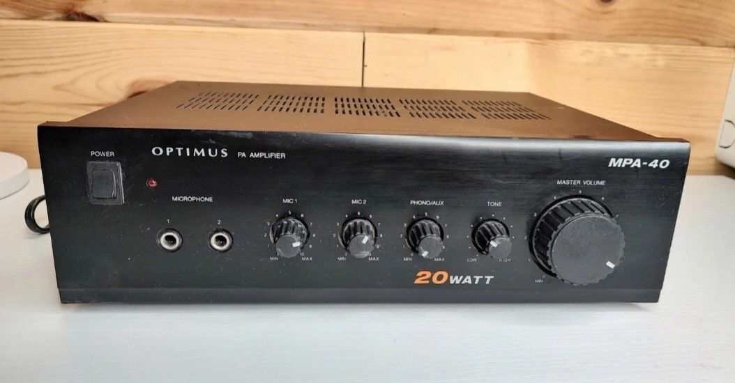 Optimus PA Amplifier System MPA-40: 20 Watt