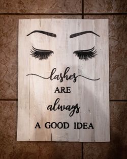 Custom wood signs