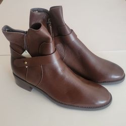 Booties shoes Cole Haan Wylie Water Resistant Leather Booties Boots W24563 Size 8.5 B