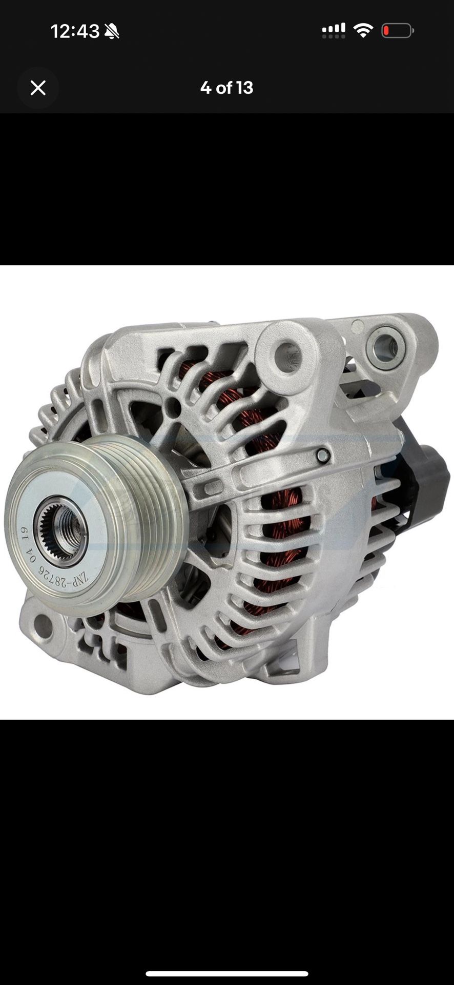 2011 Hyundai Sonata Alternator