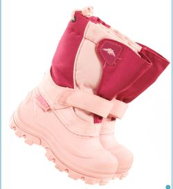 Tundra Girls Quebec Waterproof All Weather Snow Boots Fuchsia Pink Size 2 Youth