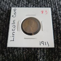 1911 Lincoln Wheat Cent 