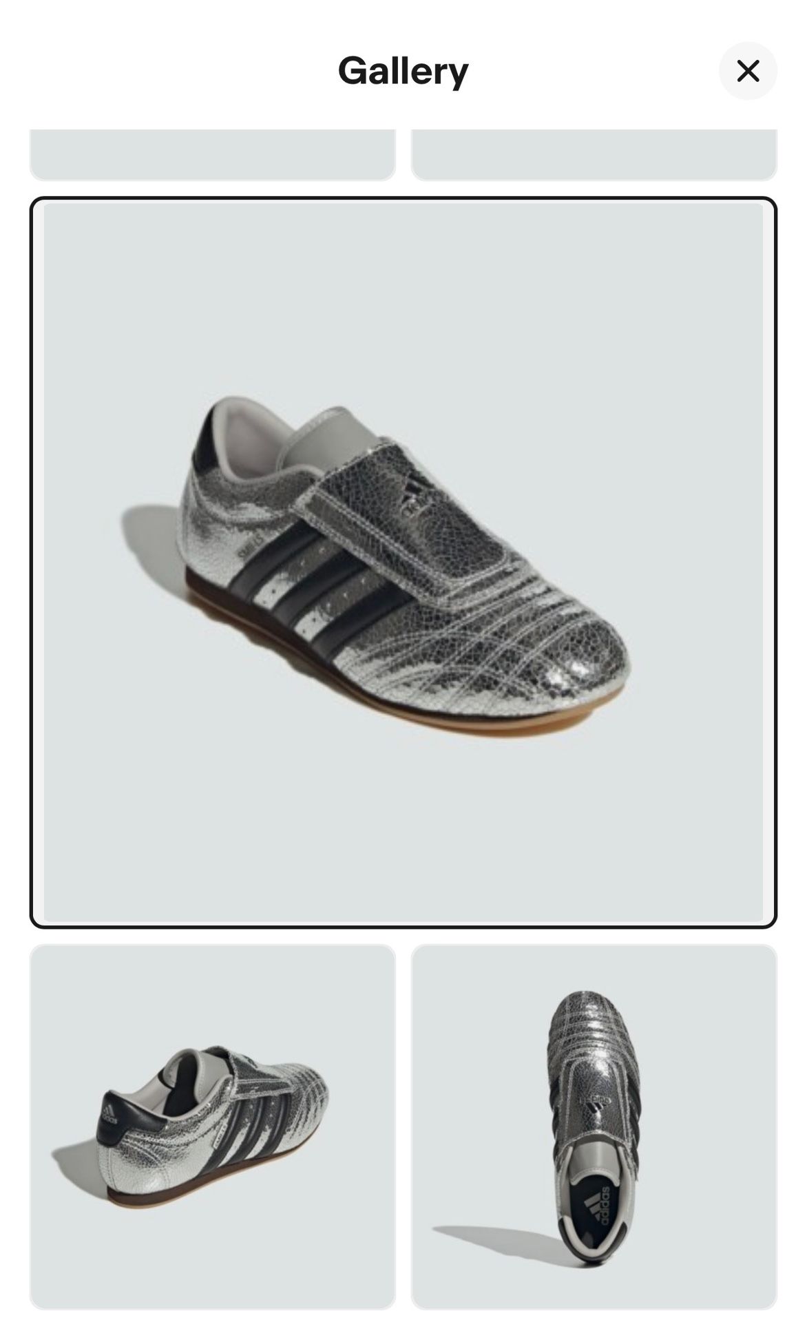 Adidas Taekwondo W Metallic Silver Sneakers