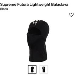 Supreme Futura Lightweight Balaclava Black