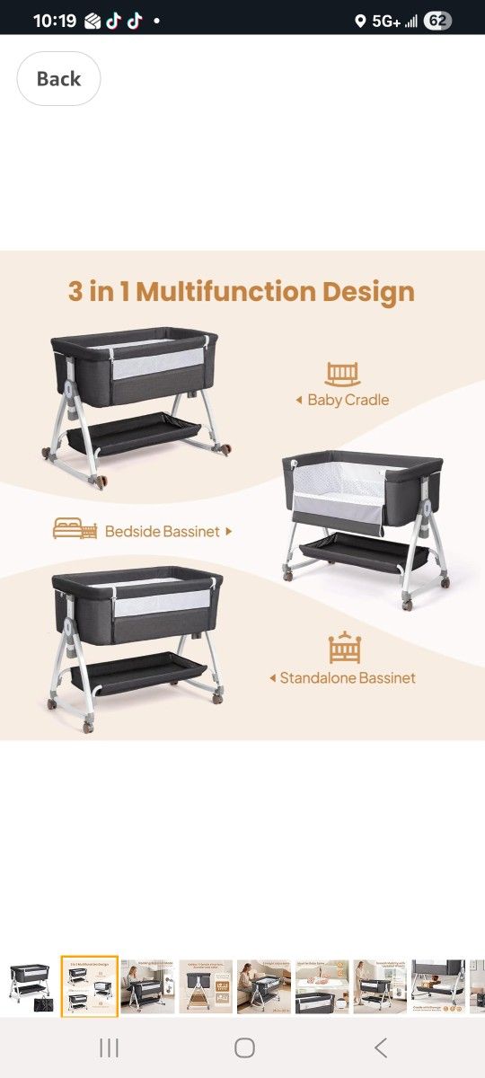 Baby Bassinet 3 In 1