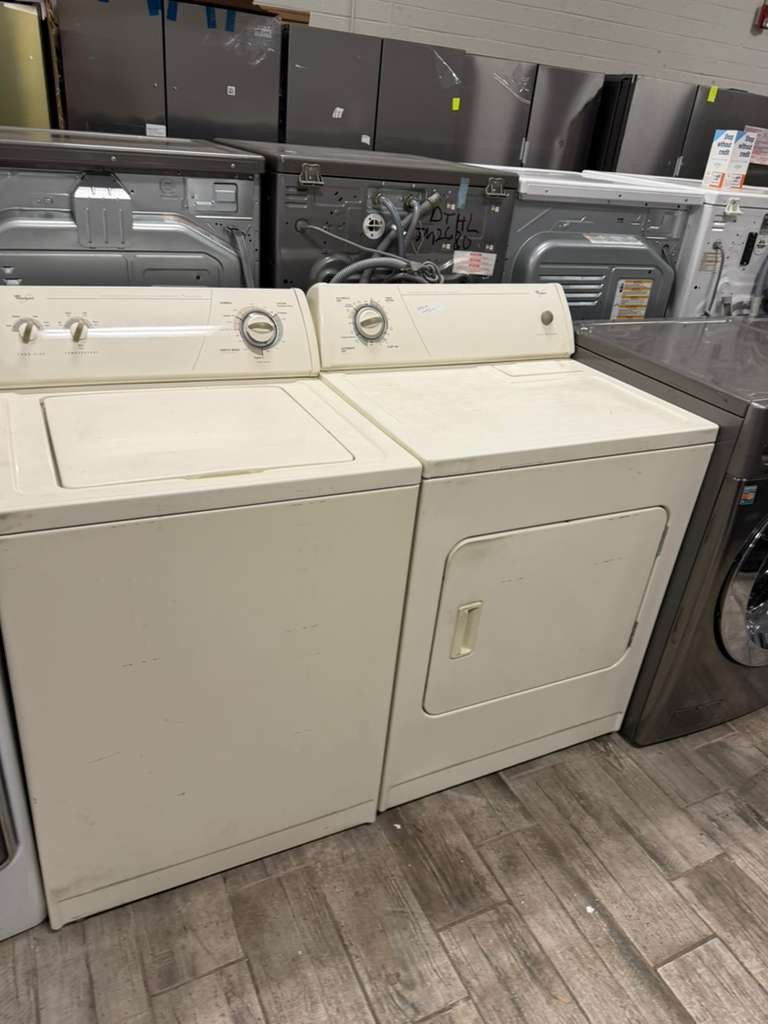 Whirlpool washer and dryer set electric with warranty