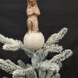 1930's Antique German Made Angel Christmas Tree Topper 