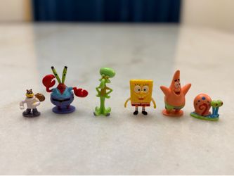 SpongeBob mini figurines lot of 6