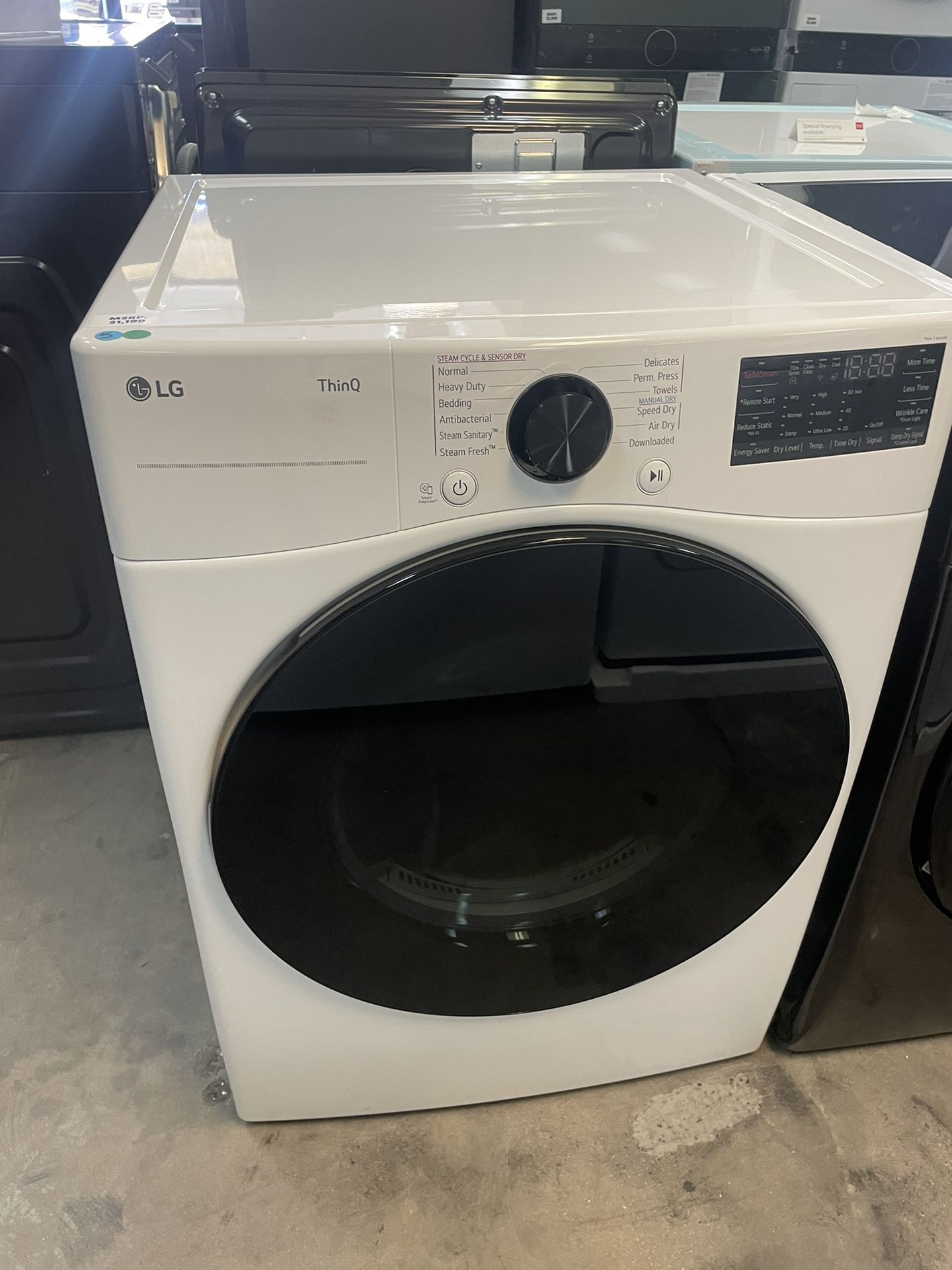 Lg Front Load Gas Dryer In White