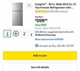Refrigerator retail $600 free local deliver