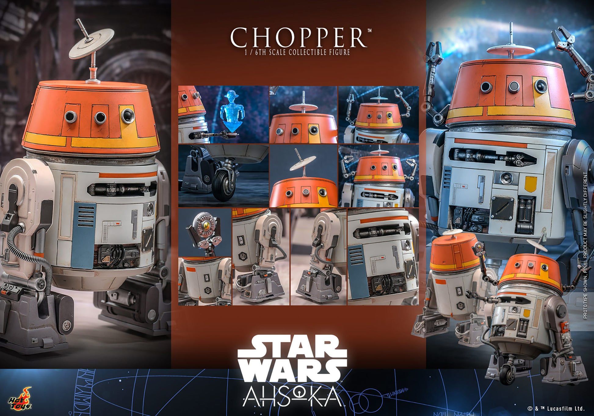Hot Toys Star Wars Ahsoka Chopper 1/6 Scale Marvel
