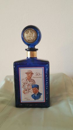 Vintage Dant Commemorative Bourbon Decanter American Legion 50th anniversary 1969