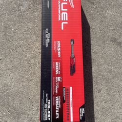 Milwaukee M12 FUEL INSIDER 12V Lithium-Ion Brushless Cordless 1/4 in. - 3/8 in. Extended Reach Box Ratchet & Sockets (Tool-Only)  $249 New