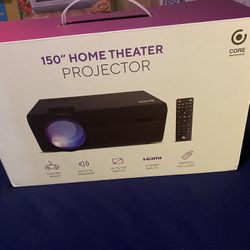 150” LCD Home Theater Projector - Black