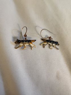 Wolf Earrings 