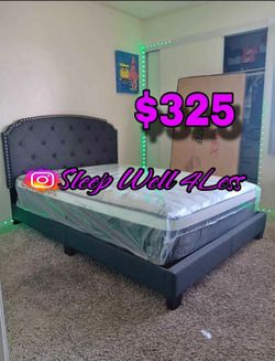 New queen bed
