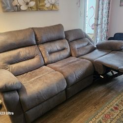 Double Recliner Full Couch