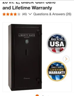 Centurion 24-Gun 40-min fire rating EMP E-Lock, 59.25 in H x 28.25 in W x 20 in. L, Black Gun Safe