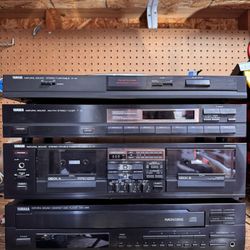 Yamaha Amp, Cassette And Cd Player 