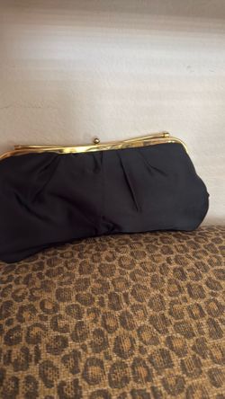 Handmade black clutch