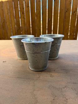 Set of 3 IKEA tin pots