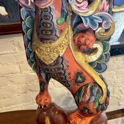 Two Balinese Wooden Statues