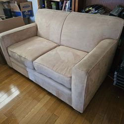 Beige Loveseat 