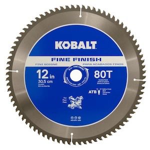 Kobalt 12-in 80-Tooth Segmented Carbide Circular Saw Blade For Use on Composite Decking