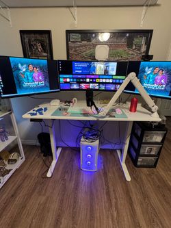 Complete Gaming & Streaming Setup | RTX 5060 Gaming PC + Dual 27" 180Hz Monitors + Elgato + Shure MV7 + Keyboard & Mouse